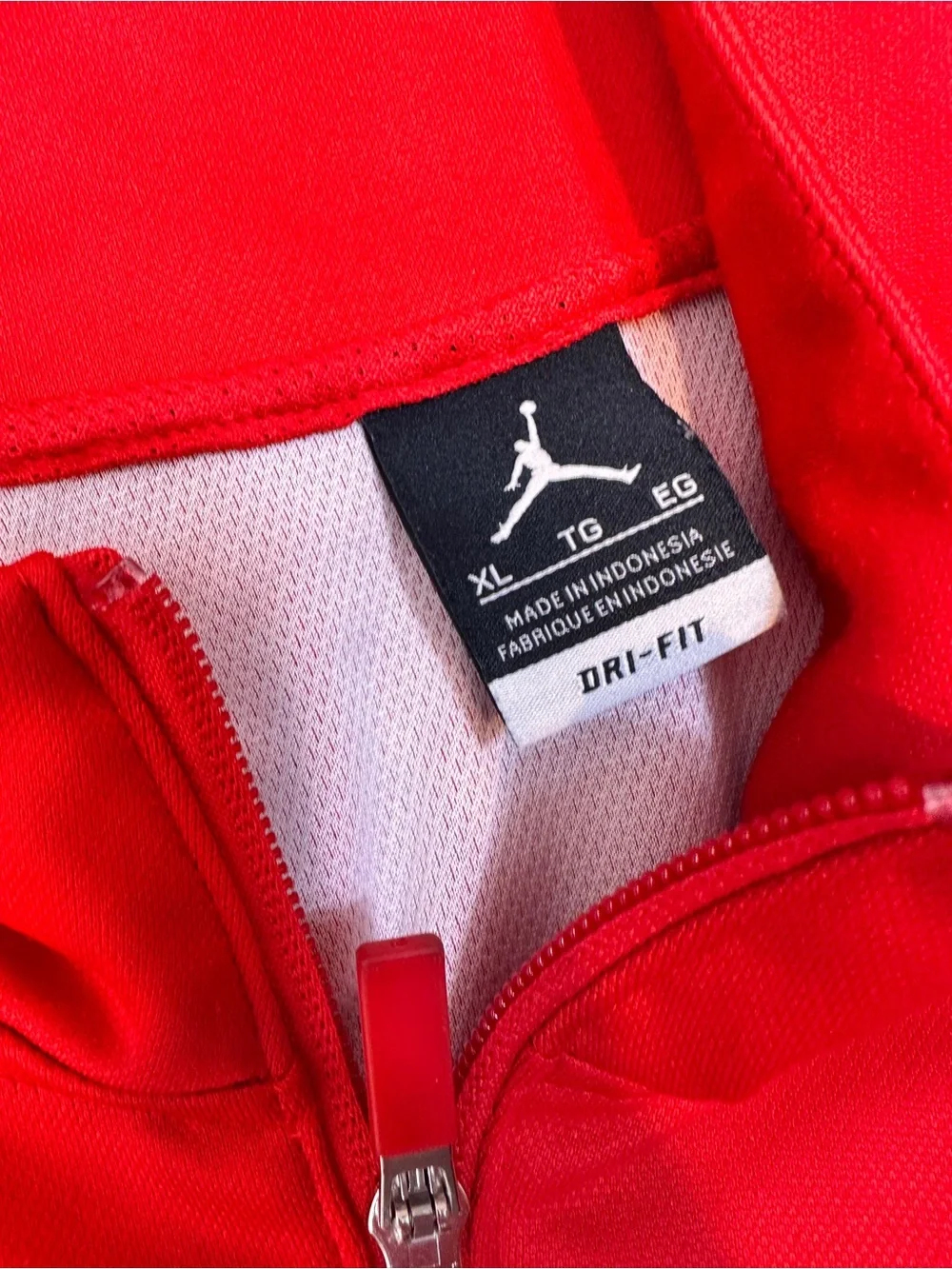 Nike Men's Air Jordan Flight Team Dri-Fit Jacket Full Zip Red Size XL